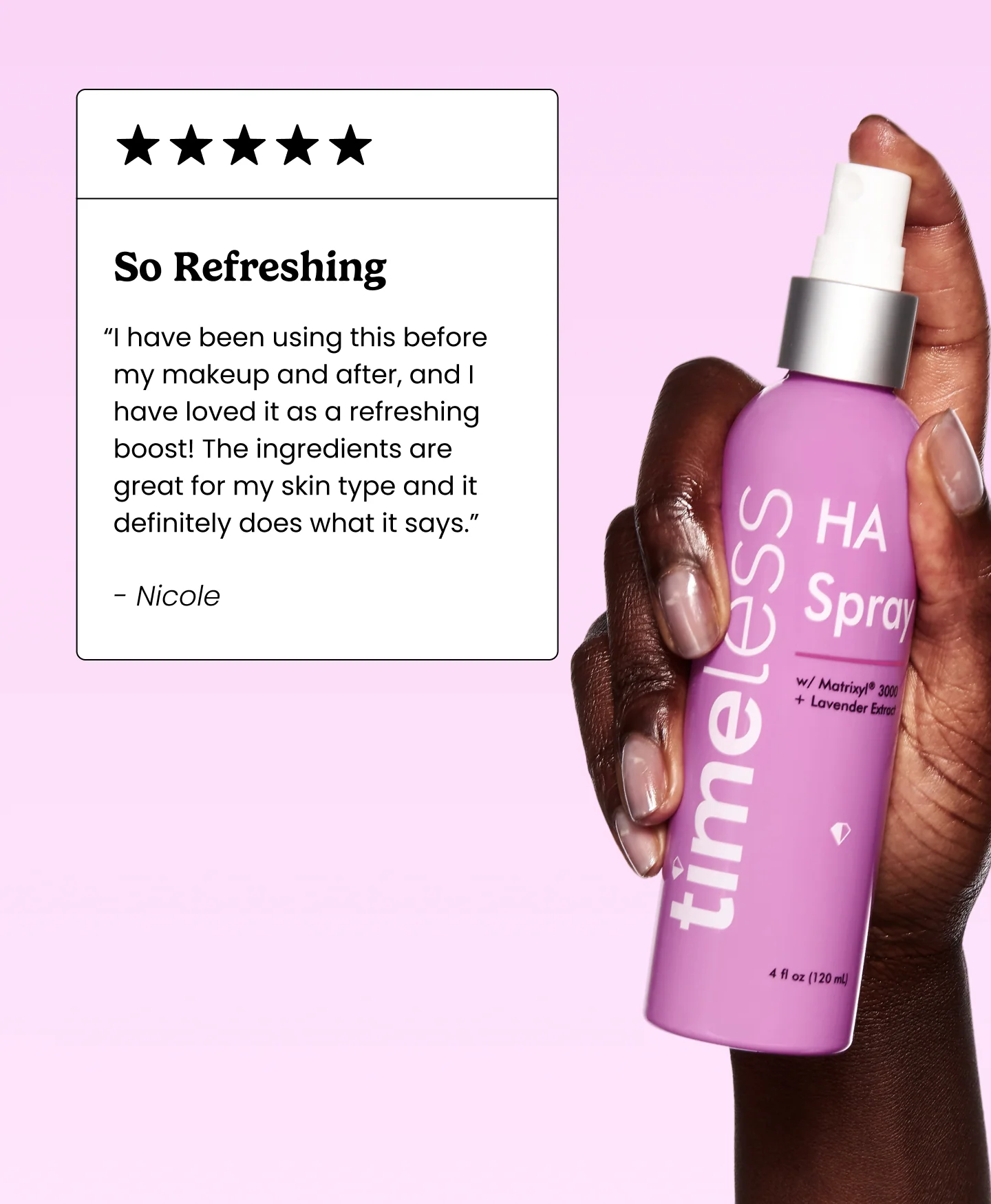 Hydrating Matrixyl® 3000 Peptides + Hyaluronic Acid Facial Spray w/ Lavender - Image 5