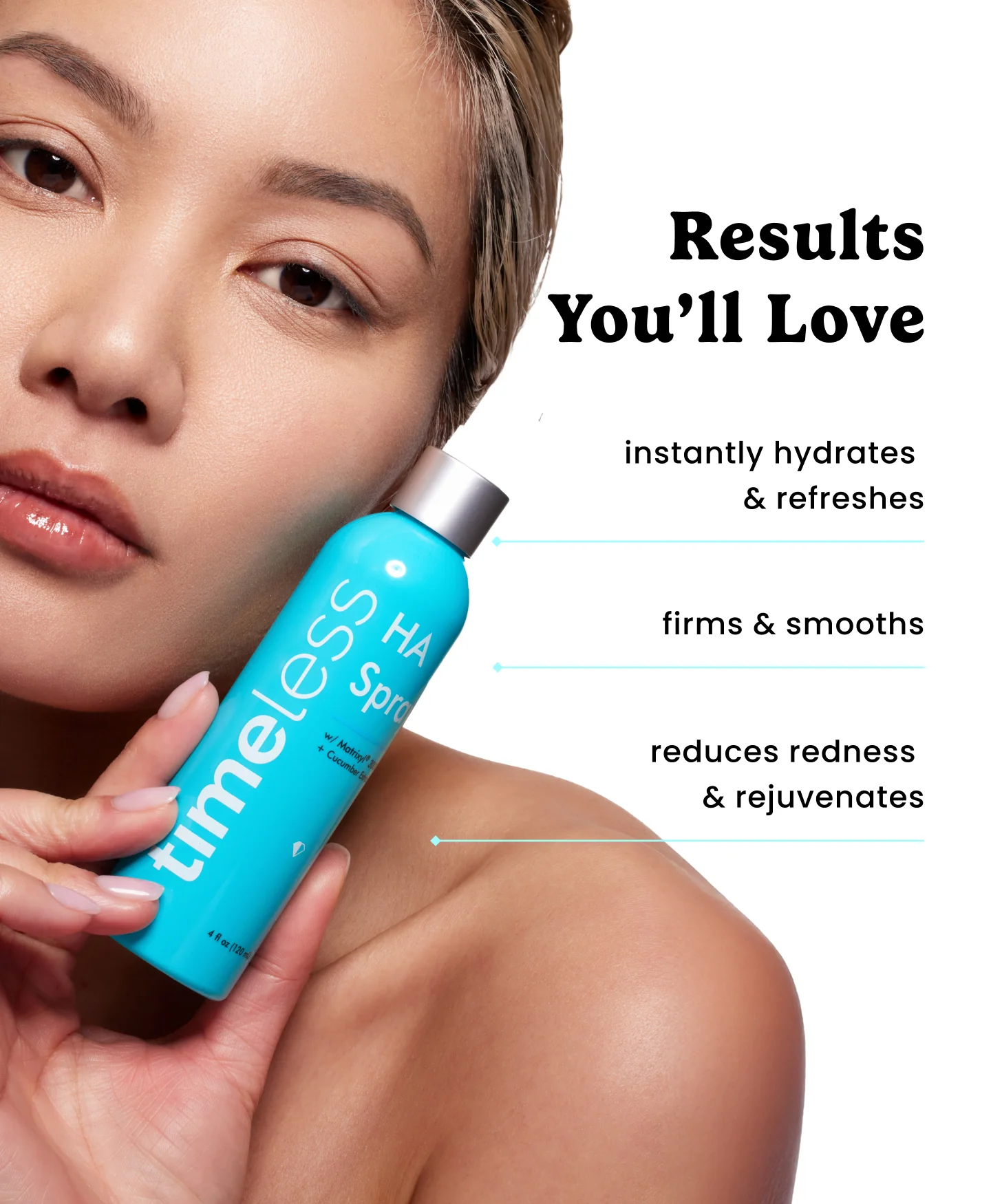 Hydrating Matrixyl® 3000 Peptides + Hyaluronic Acid Facial Spray w/ Cucumber - Image 4